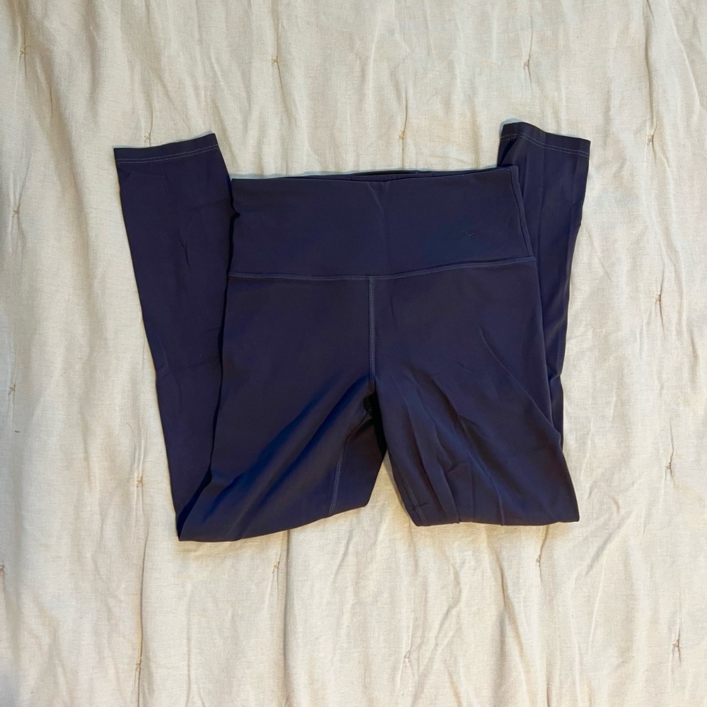 Dark Purple Athleta High-Waisted Leggings